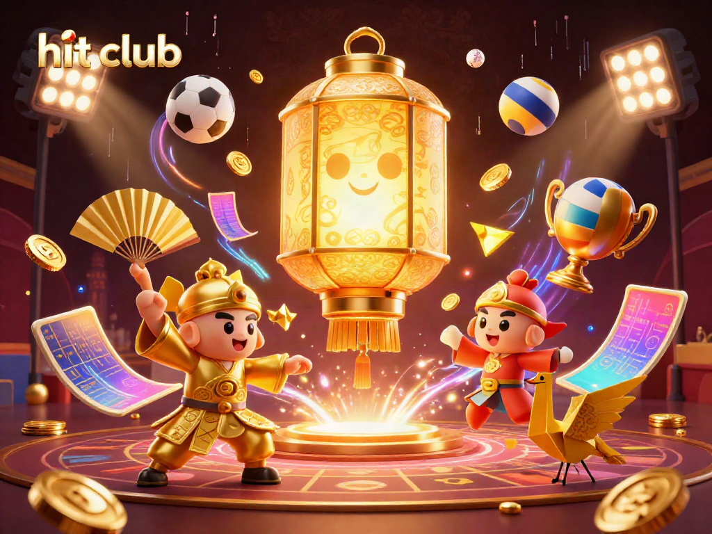 Experience the thrill of the hit club casino with a vibrant golden lantern spirit and dynamic sports elements.