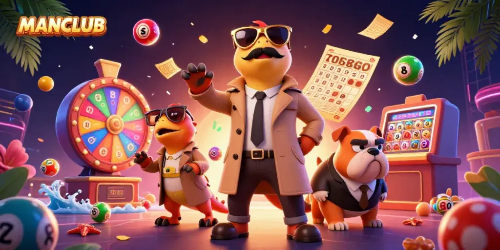 Engage in MANCLUB with three raptors playfully attempting to access a VIP casino