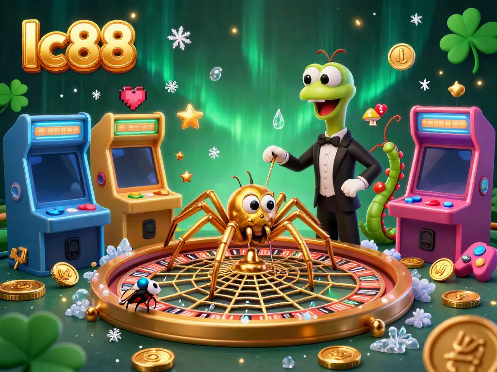 Experience vibrant casino action with lc88's golden spider and interactive game elements.
