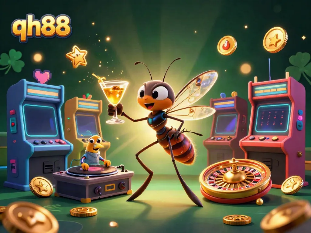 Experience the thrill of qh88 casino with vibrant 3D characters and lively gaming elements.