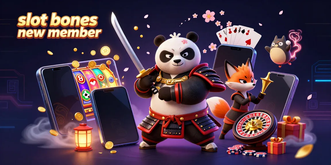 Engage with an exciting slot bonus new member featuring vibrant samurai panda and magical creatures!