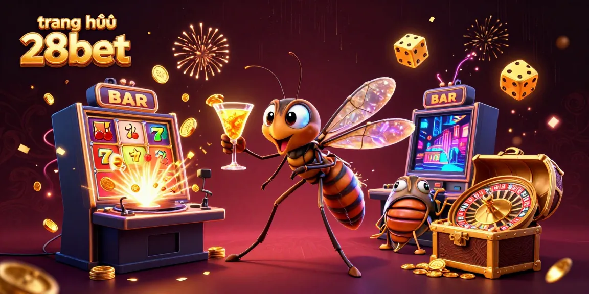 Experience the excitement at trang chủ 28bet with a vibrant casino scene featuring unique characters and dynamic elements.