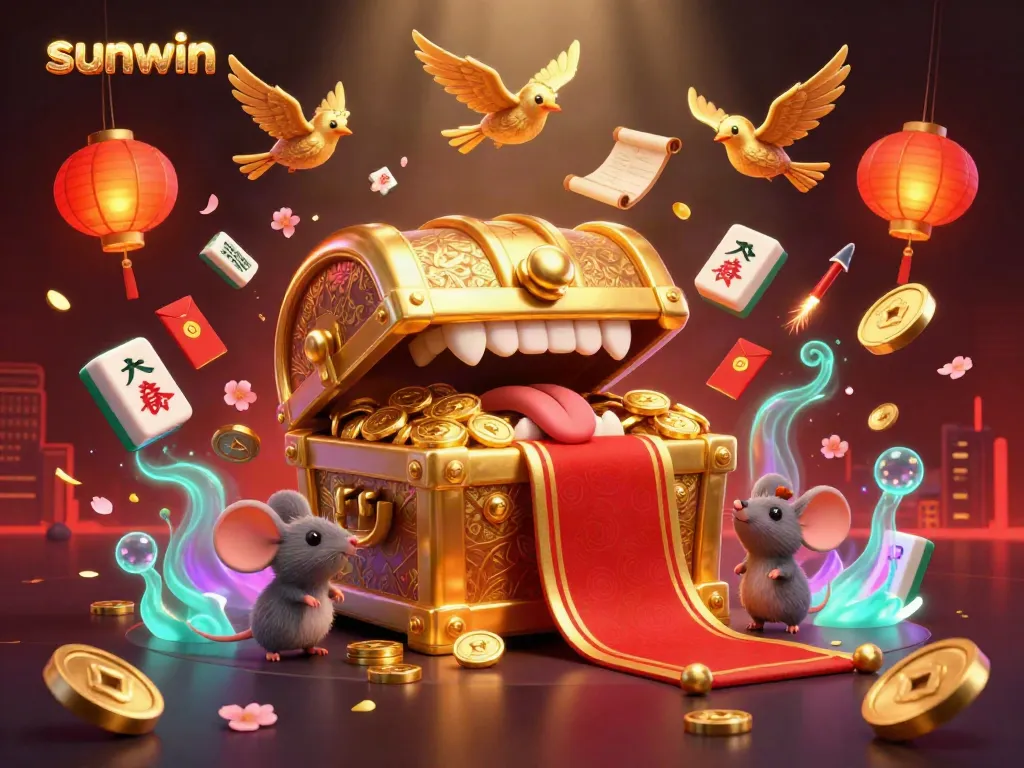 Engage with sunwin's casino richness depicted in a vibrant treasure theme, promising adventure and fortune.