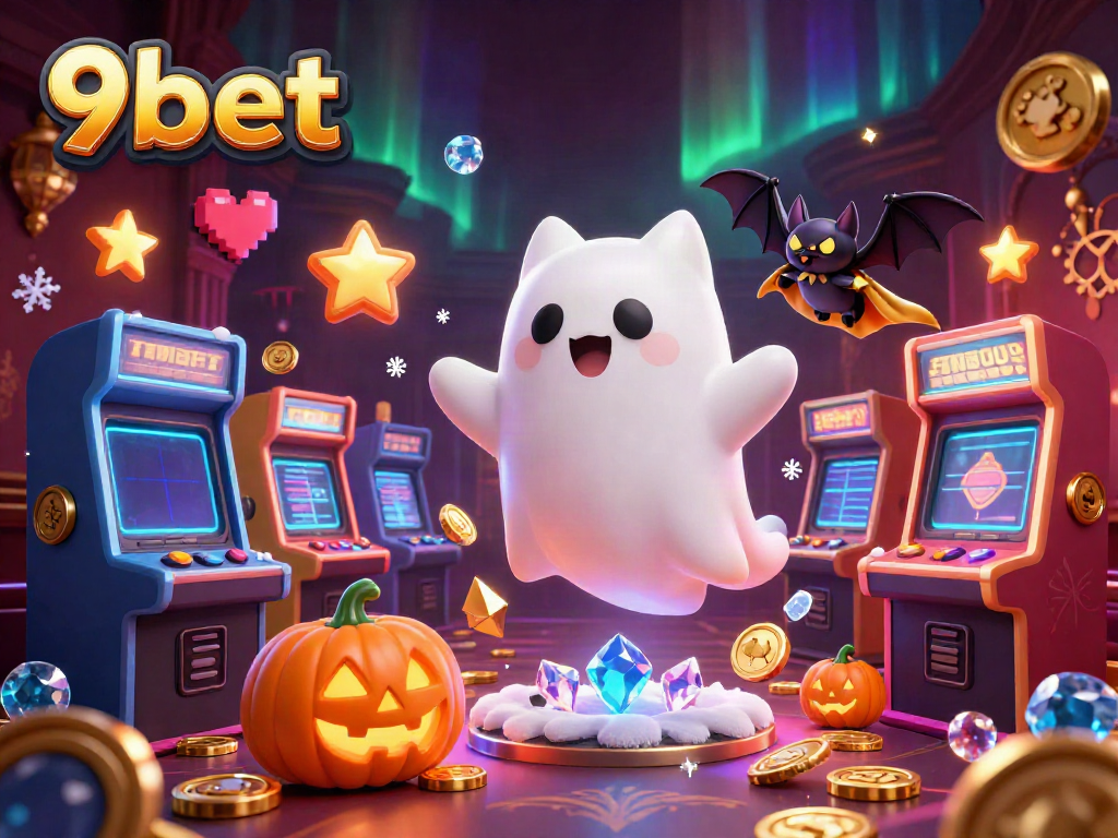 Immerse yourself in the thrilling world of 9bet's haunted casino experience with vibrant elements.