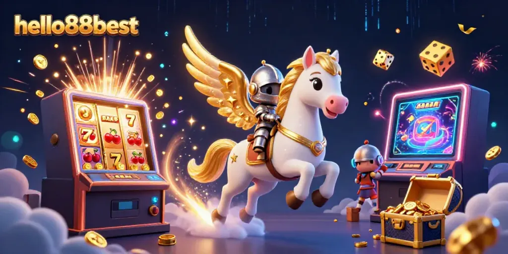 Experience thrilling jackpots with the hello88best celestial knight navigating a dynamic casino universe.