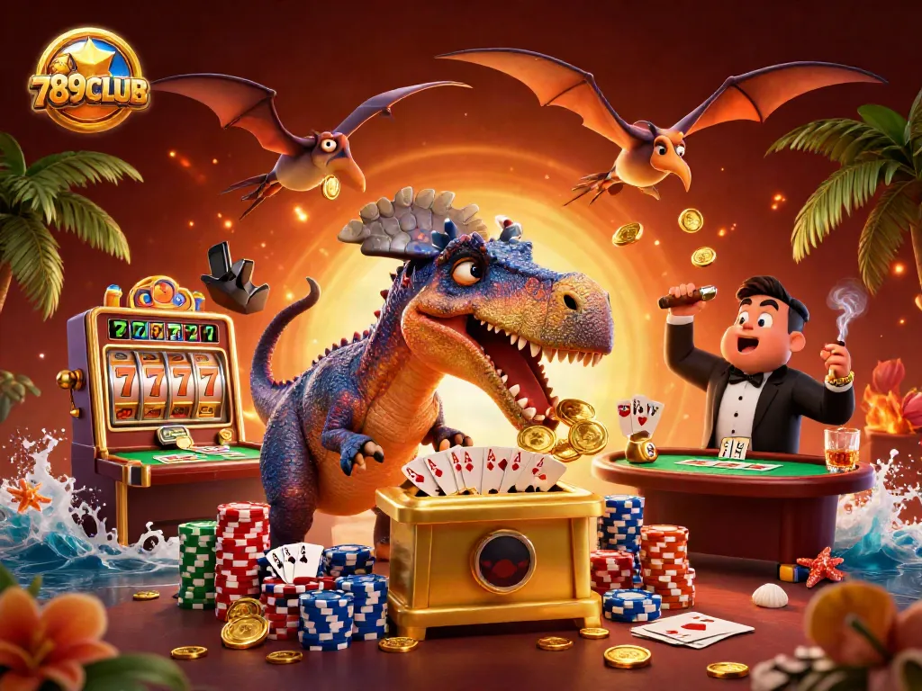 Catch golden coins with 789CLUB’s pachycephalosaurus at the jackpot slot machine!