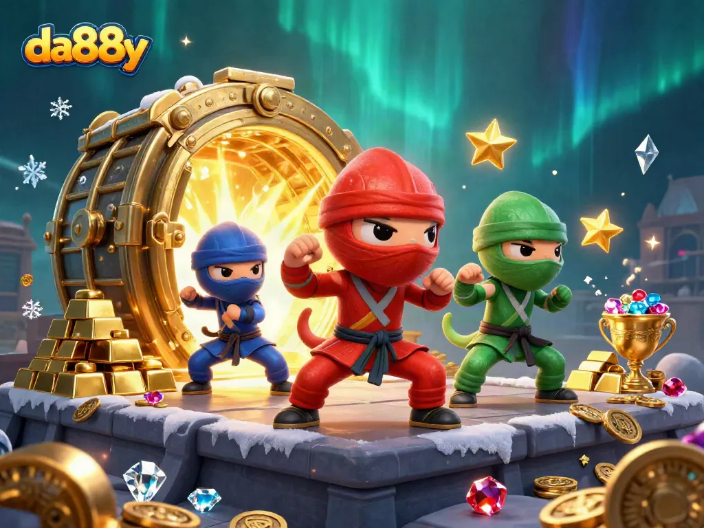 Engage with da88y while enjoying vibrant casino experiences illustrated with dynamic chameleon characters.
