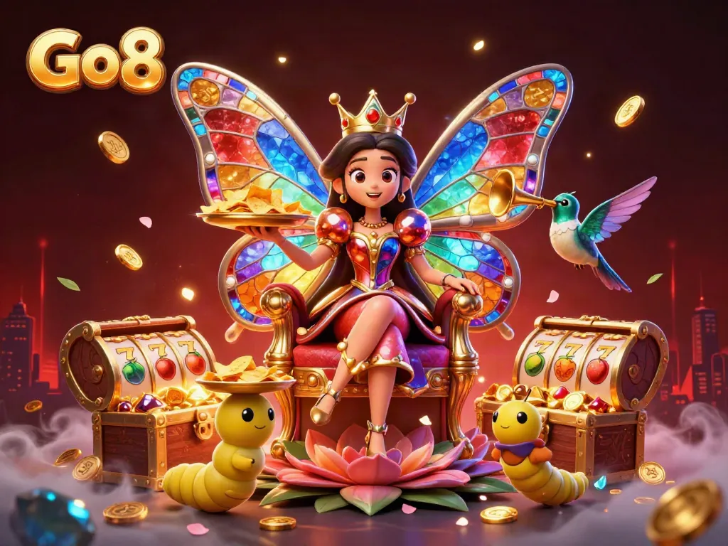 Experience the vibrant fantasy of Go8 with stunning characters and dynamic casino elements.