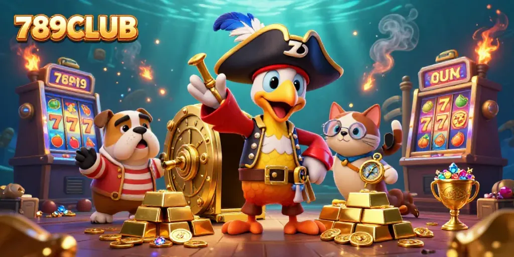 Engage with 789CLUB in an exciting pirate-themed casino adventure featuring treasure and games.