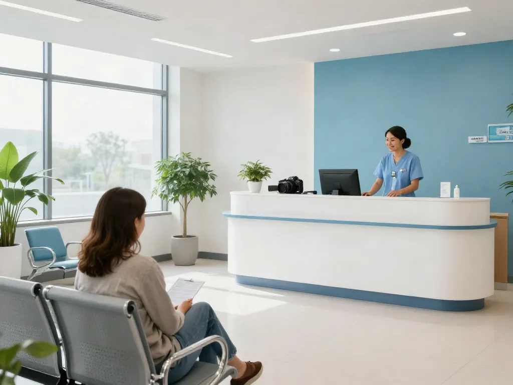 "Link slot in a vibrant healthcare setting highlighting patient care, medical services, and compassionate doctors."