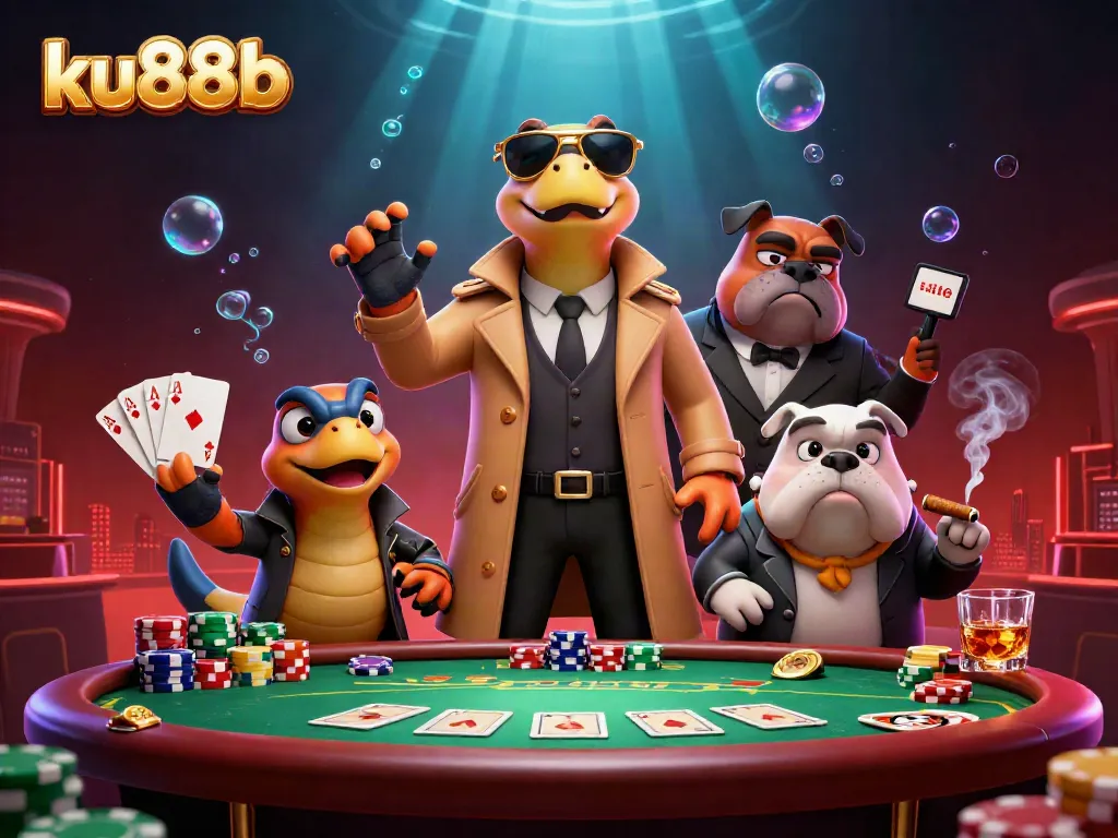 Engage in thrilling gameplay at ku88b with vibrant scenes of raptors blending into a casino environment.