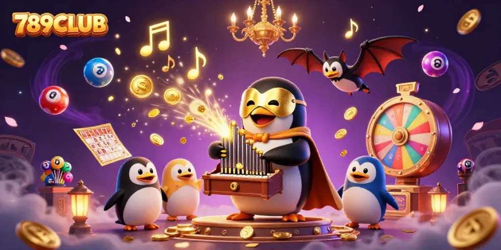 Experience the excitement of 789CLUB with this 3D illustration of playful casino elements.