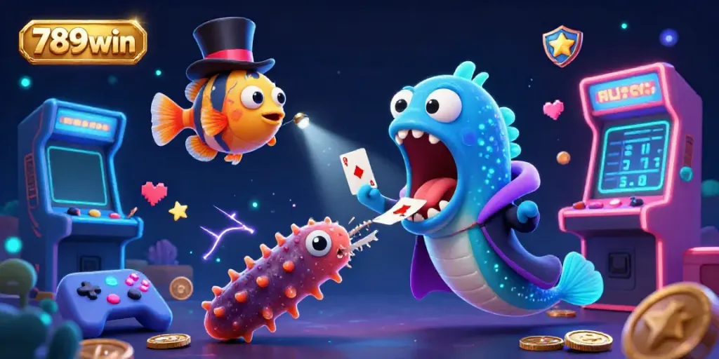 Engage with thrilling 789win casino magic, featuring deep-sea creatures performing extraordinary tricks.